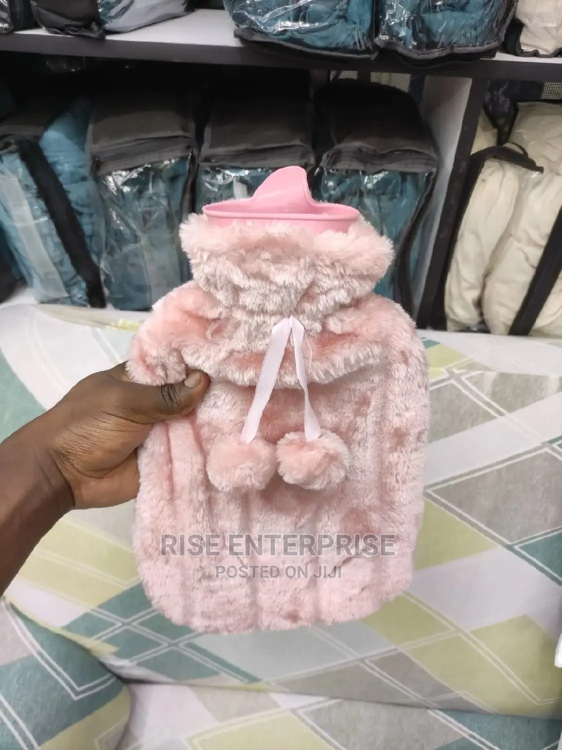 Luxury Soft Faux Fur Hot Water Bottle Bag for Pain Relief