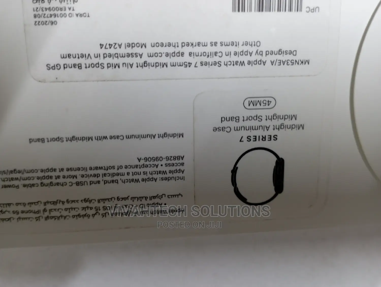 Apple Watch Series 7 45mm Midnight