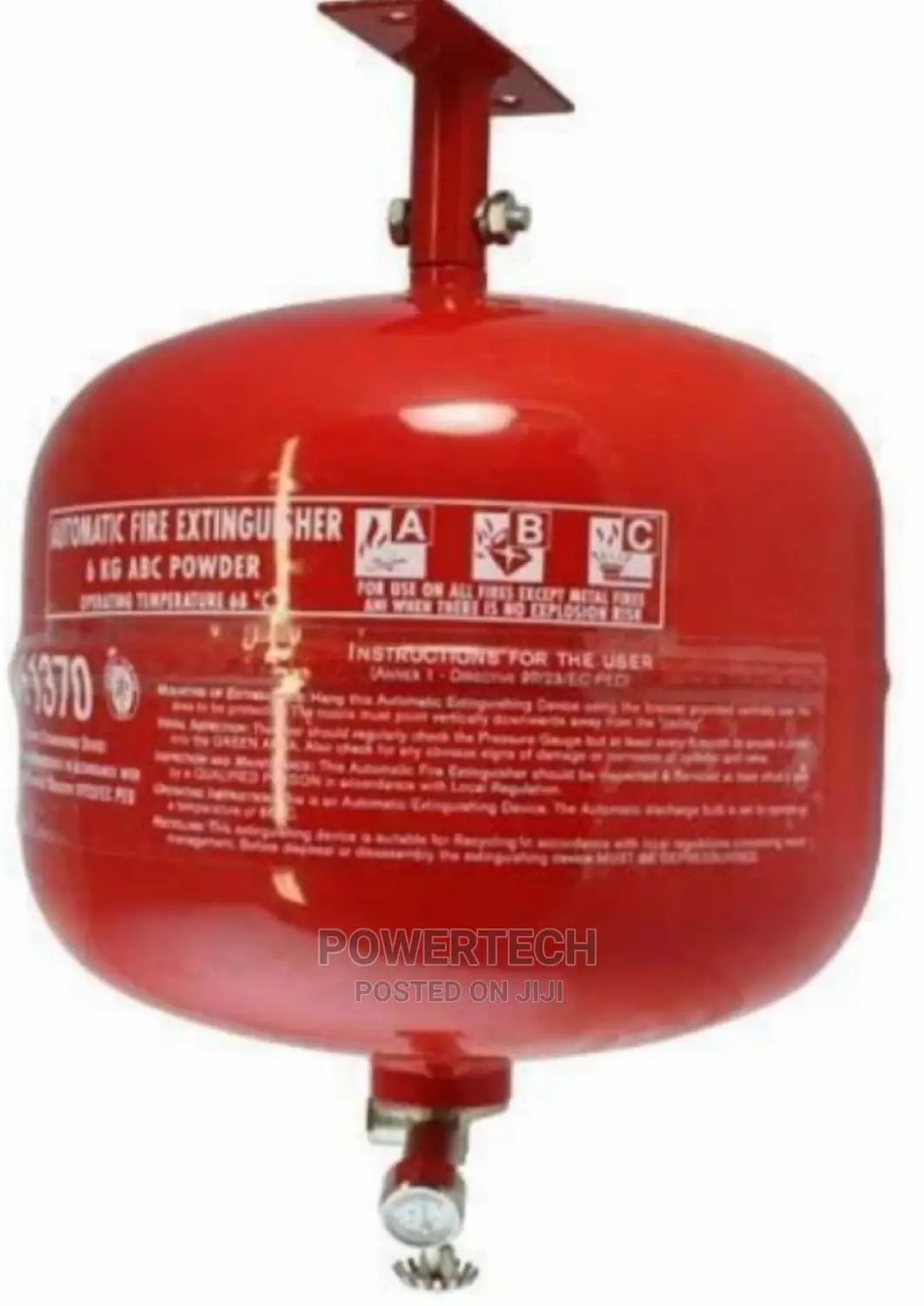 Automatic 6kg Dry Powder Fire Extinguisher .