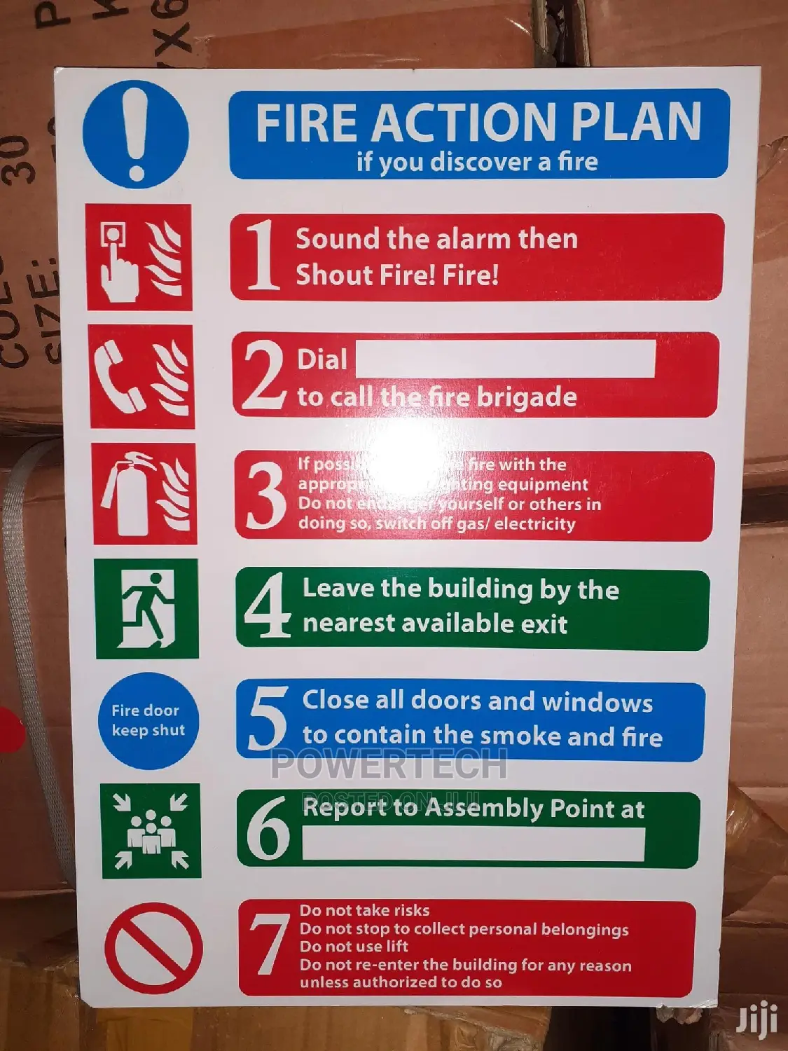Standard Fire Action Plans