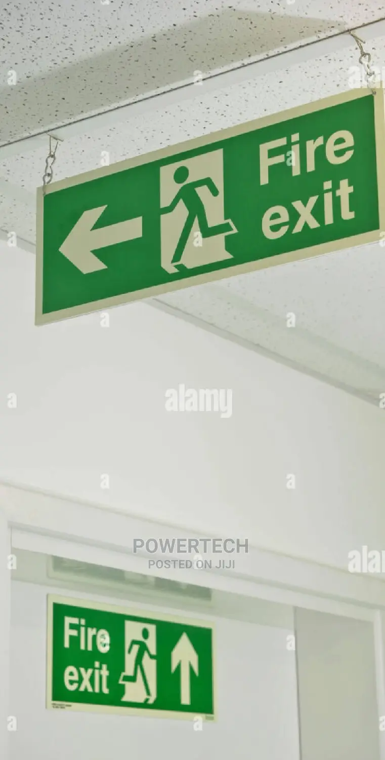 Fire Exits Signs;