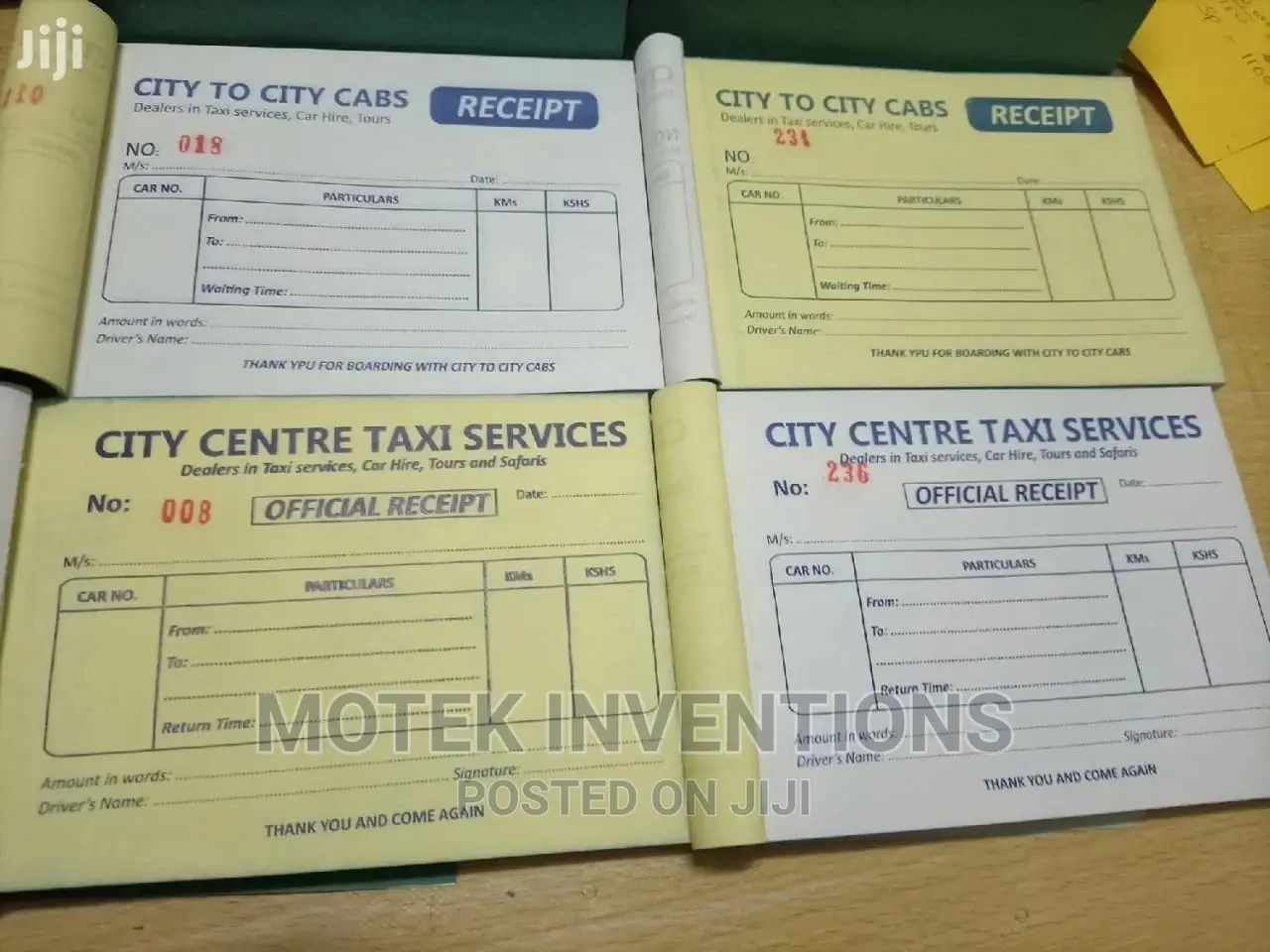 Receipt Books