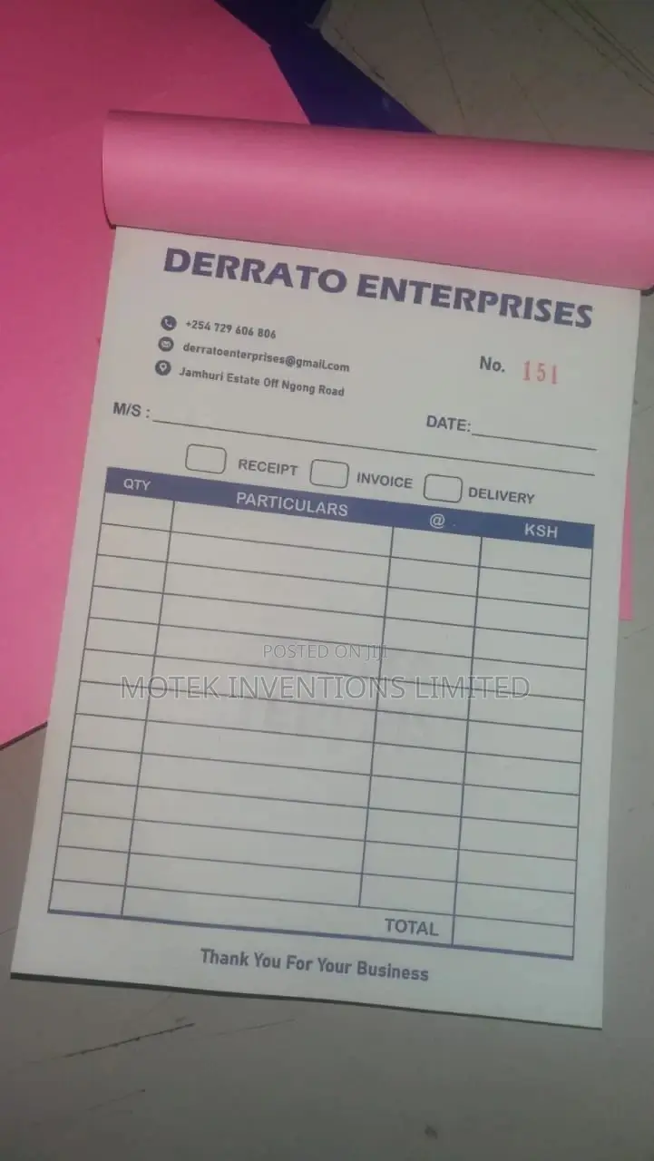 Receipt Books