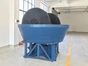 Two Roller Wet Pan Mill Grind Gold Machine