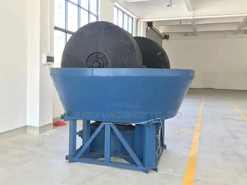 Two Roller Wet Pan Mill Grind Gold Machine