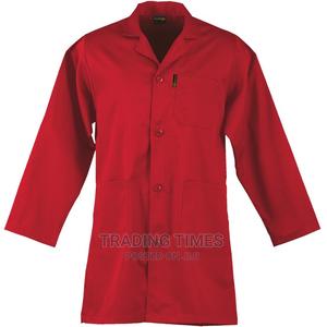 Red Dust Coat/Lab Coat - main view