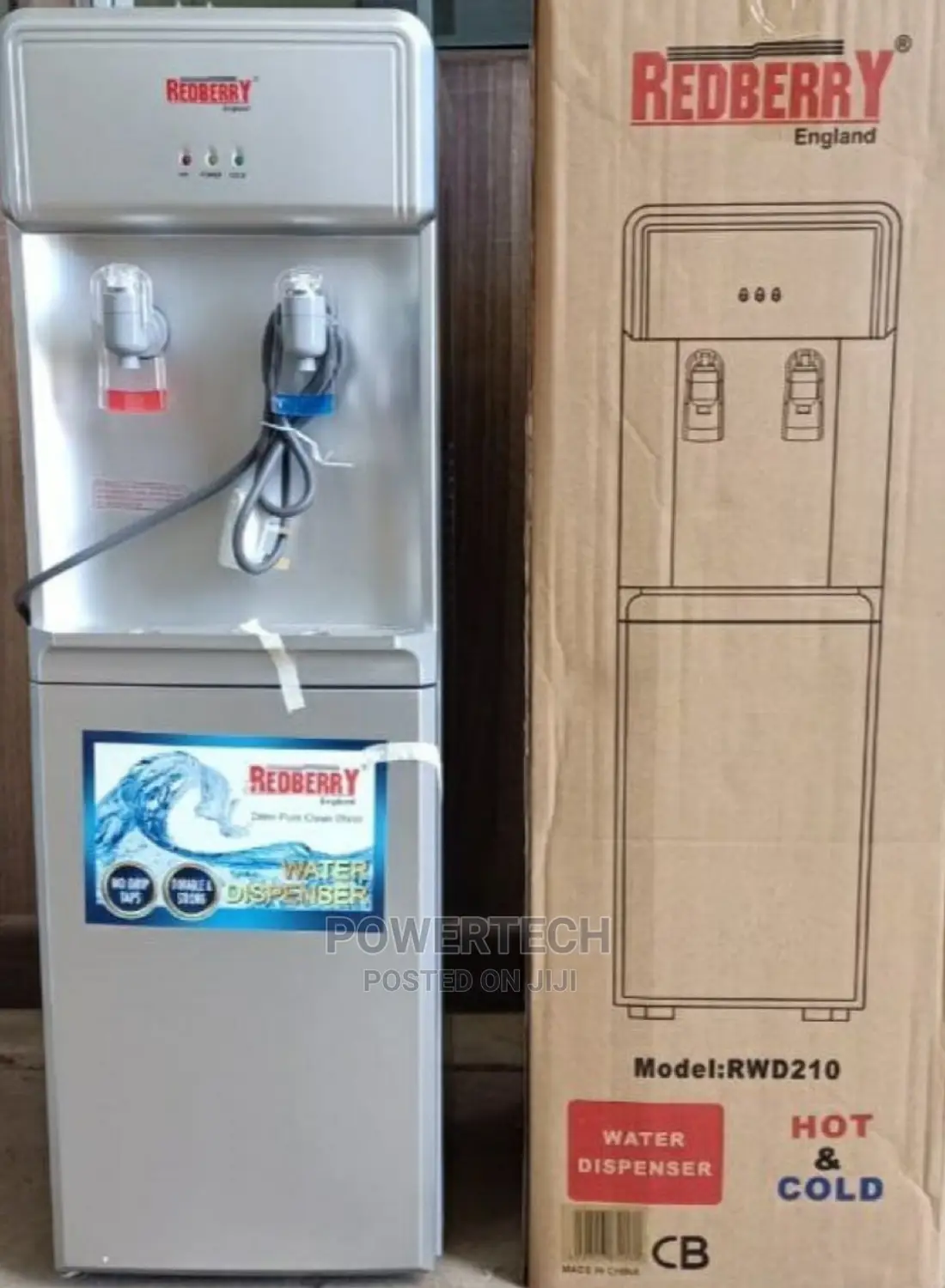 Redberry Hot and Cold Water Dispenser, Cooling Compressor