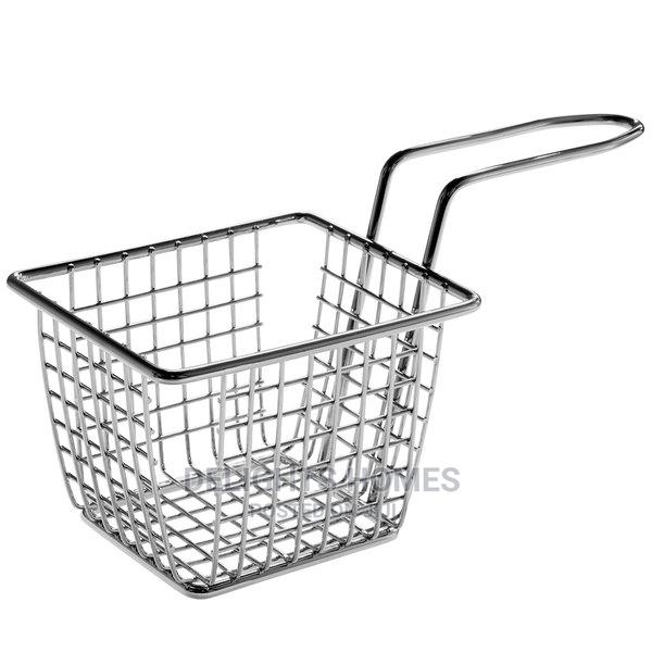 Chrome Rectangular Mini Fry Basket - thumbnail 3
