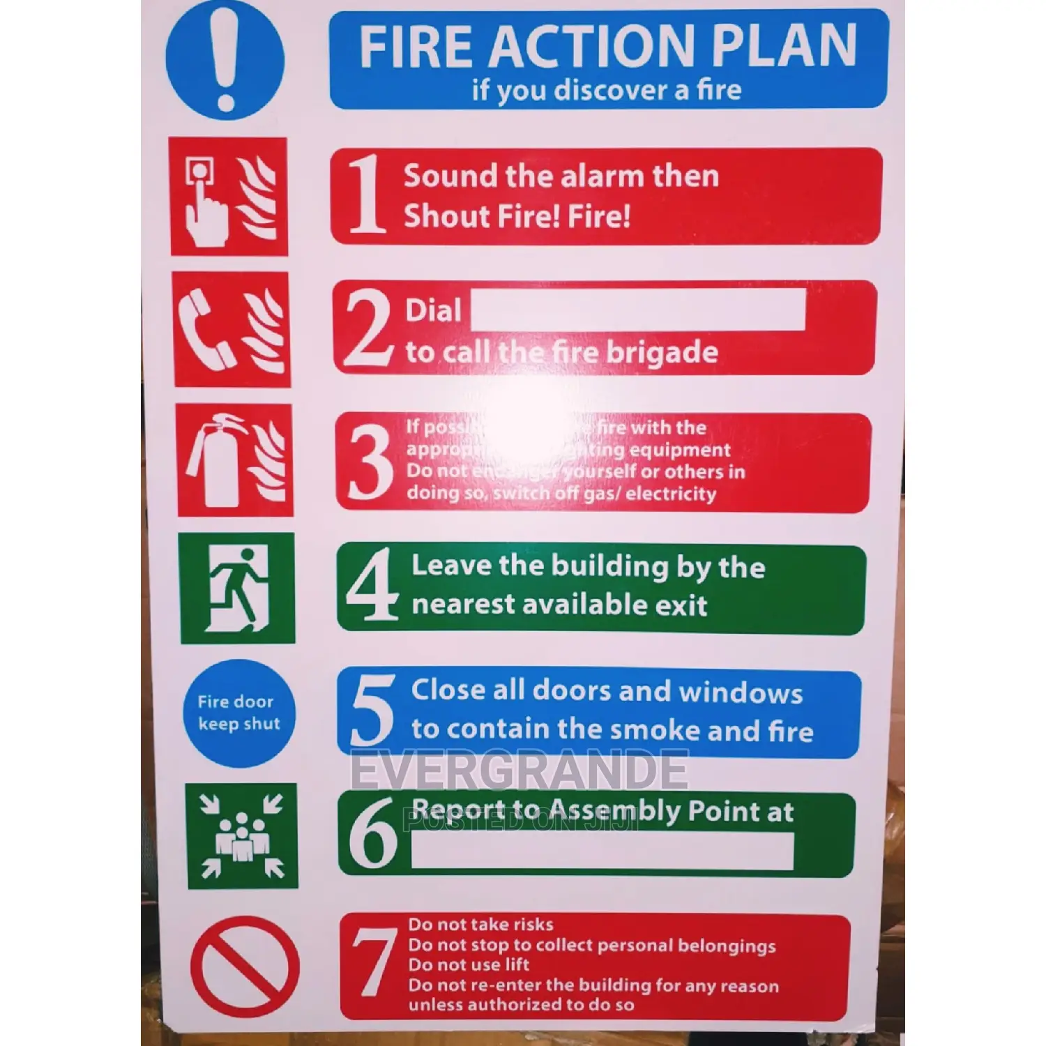 Fire Action Plan Available