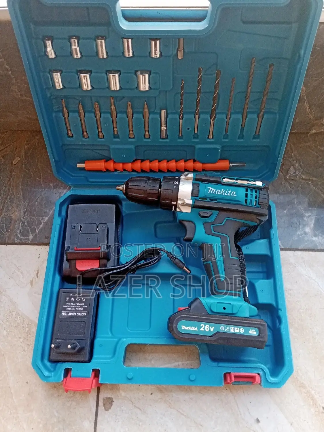 2 Batteries Cordless Drill