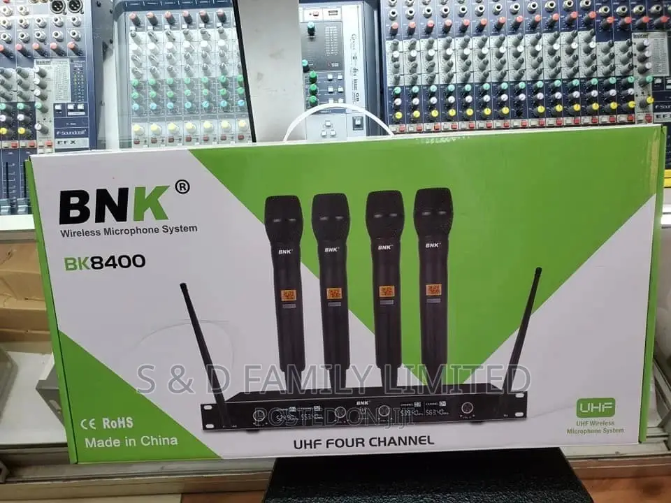 Bnk Bk400 4 in 1 Wireless Microphones