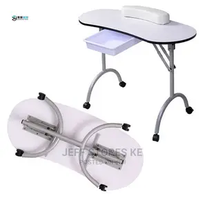 Movable Manicure White Table
