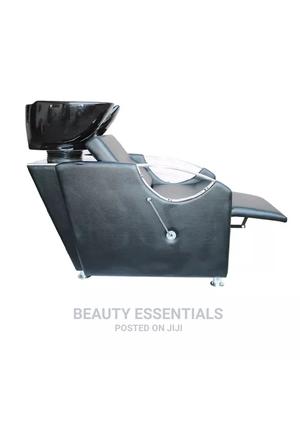 Black Reclining Salon Sink - main view