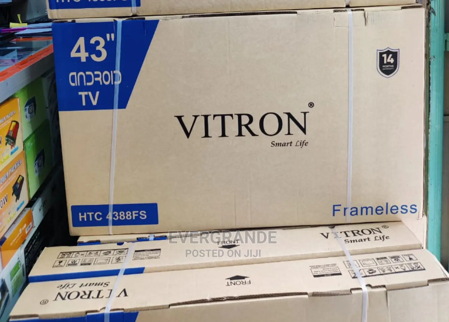 Vitron43 Inches Smart Android Frameless Tv .