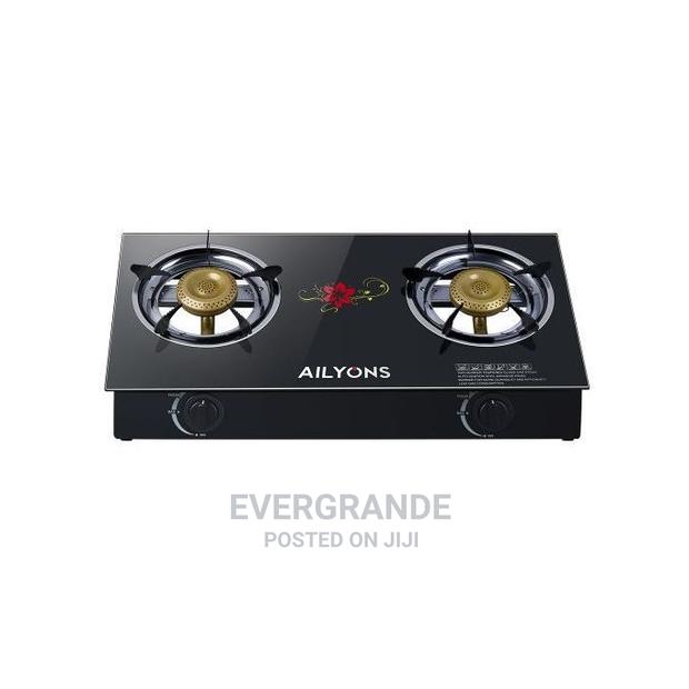 Glass Cooker Table Top 2 Burner Automatic