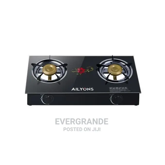 Glass Cooker Table Top 2 Burner Automatic