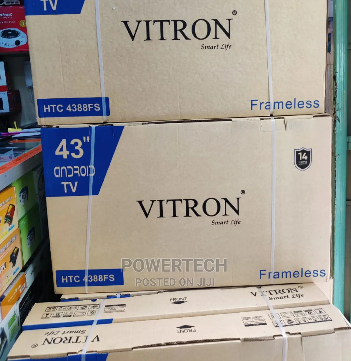 Vitron 43 Inches Smart Android Frameless Tv ::