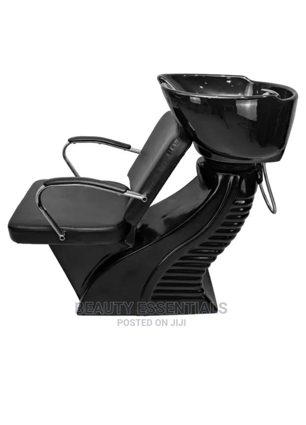 Black Chrome Shampoo Sink - main view