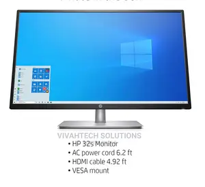 HP 32s Display Monitor, 31.5 Inches, IPS,FHD, 1 HDMI, 1 VGA,