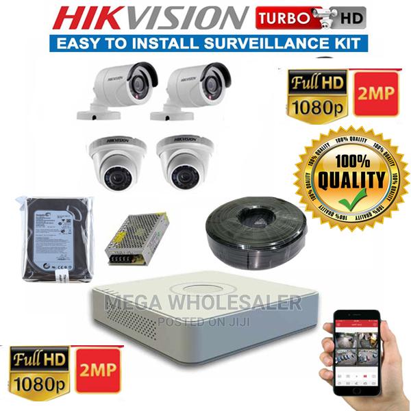 4 Hikvision CCTV Security Cameras System Pack in Nairobi Central Security & Surveillance, Mega