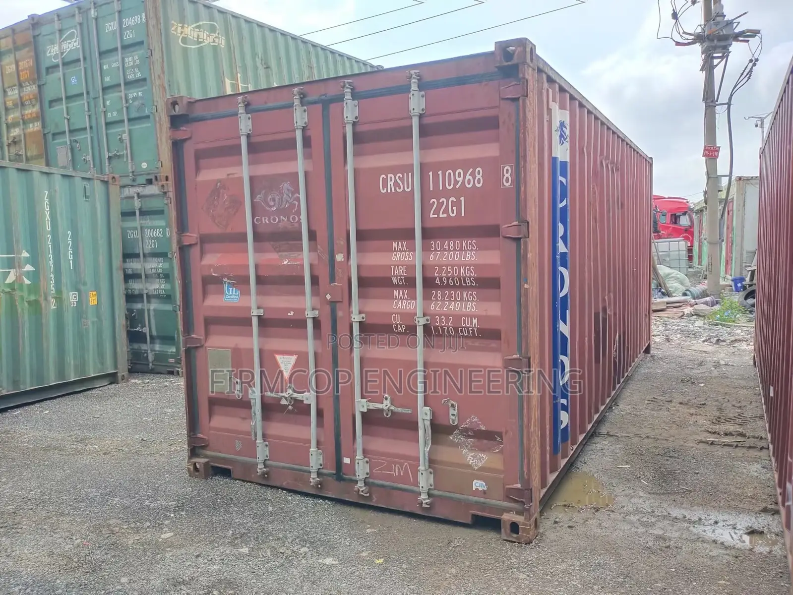 Containers for Sale - 20ft CRONOS Make