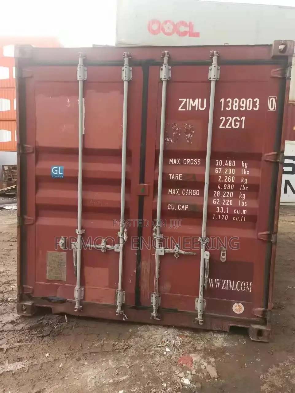 20ft DC Container for Sale - ZIM