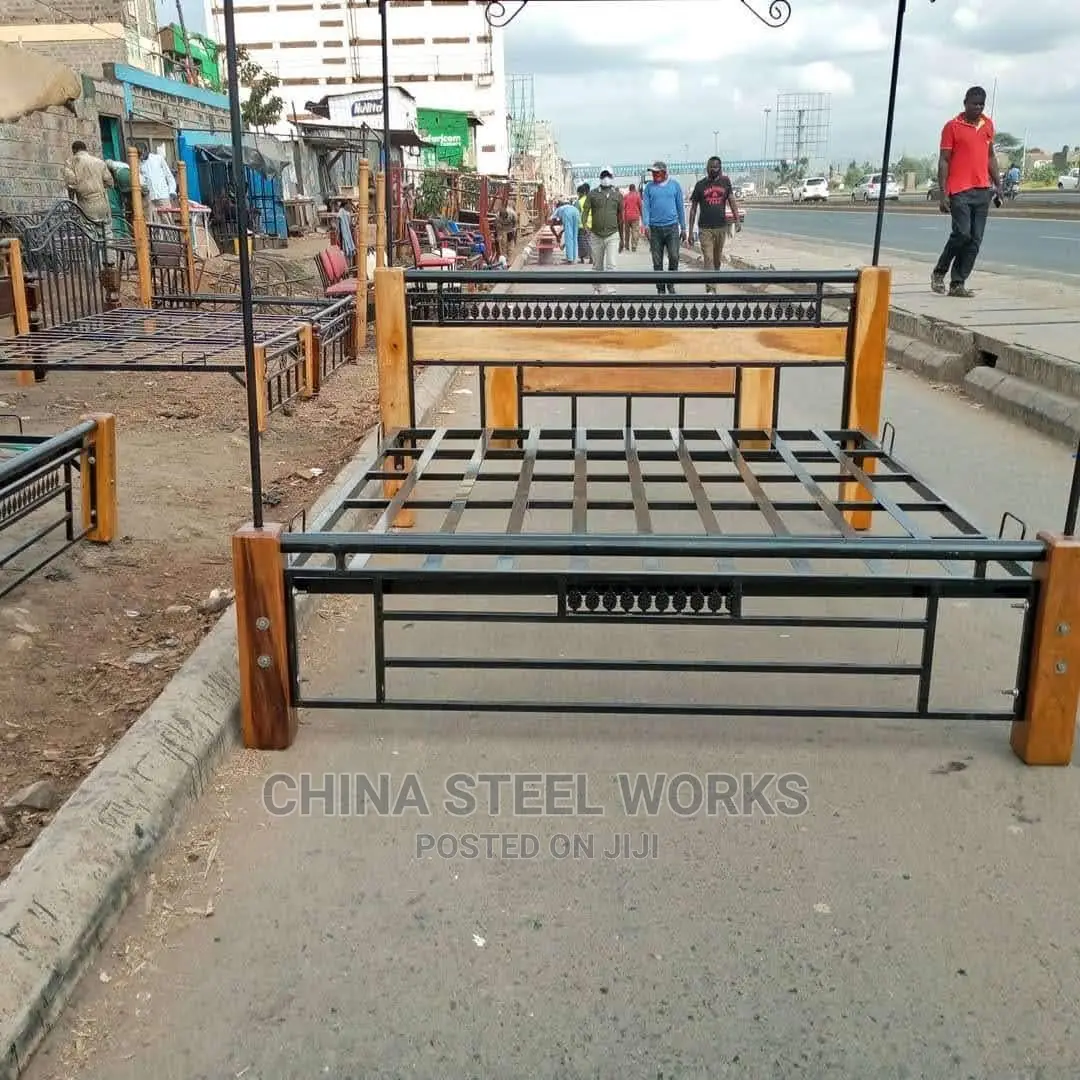 5 by 6 Metalic Frame Hardwood Stand With Net Stands