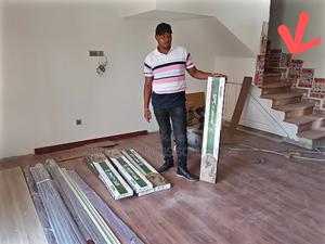 Non Cold Floor Laminate Self Sticking Tiles - thumbnail 2