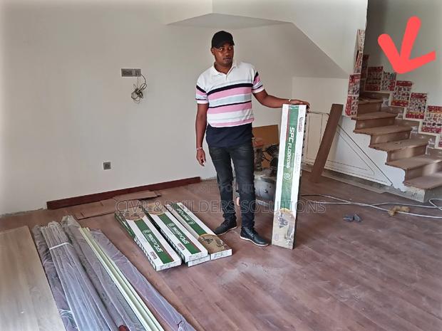 Non Cold Floor Laminate Self Sticking Tiles - main view