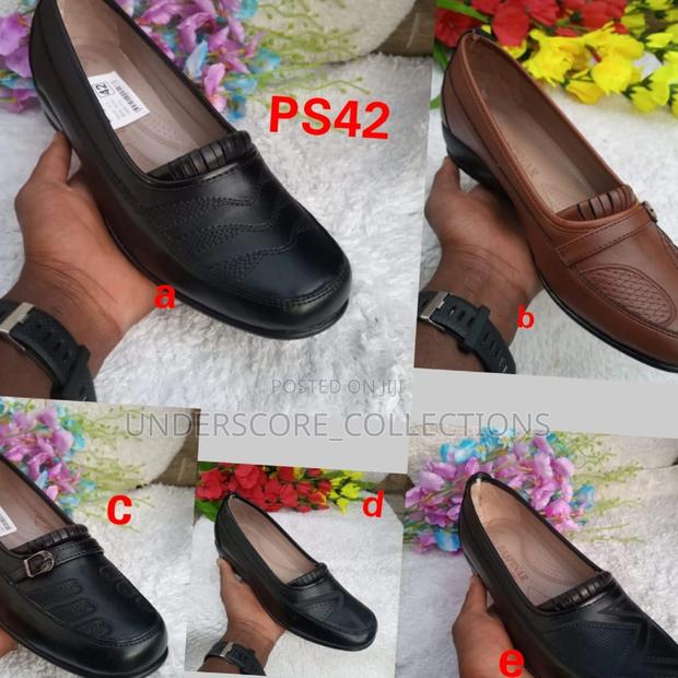 Ladies Leather Official Shoes With Rubber Soles - main view