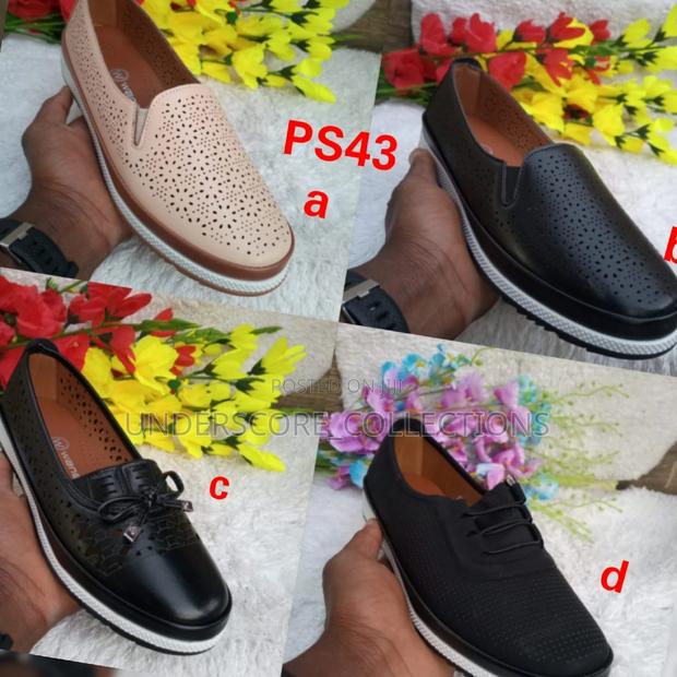 Ladies Leather Official Shoes With Rubber Soles - thumbnail 2