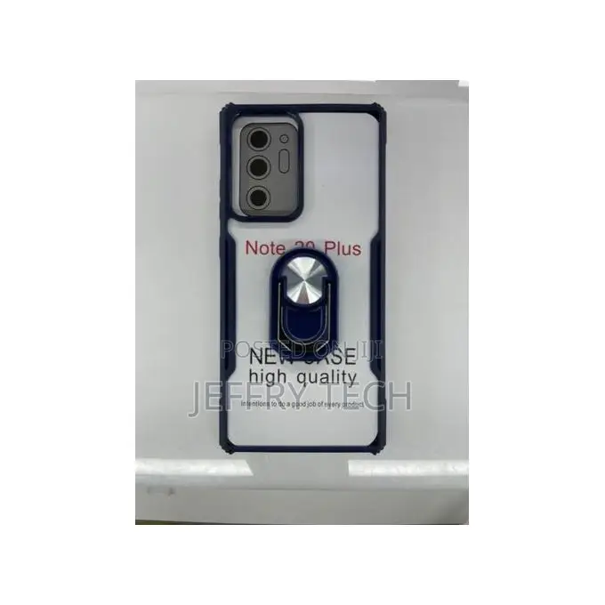 Cover for Galaxy Note 20 Plus Ring Armor Clear Case