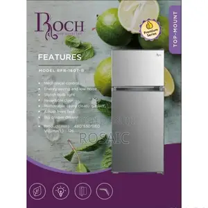 120 Litres Double Door Fridge -Roch (Silver)