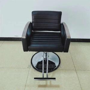 Black Silver Salon Styling Seat - thumbnail 2