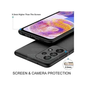 Galaxy A23 Case, Soft Silicone Smooth Flexible Rubber Shockp