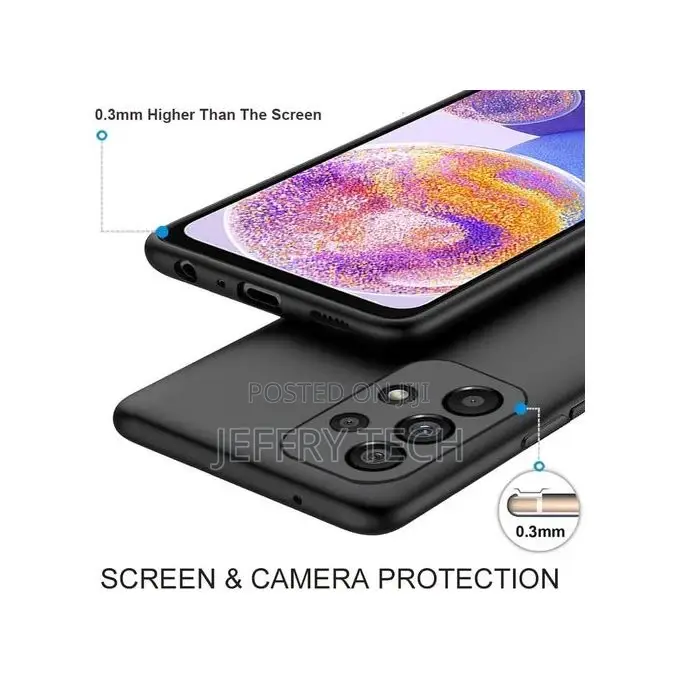 Galaxy A23 Case, Soft Silicone Smooth Flexible Rubber Shockp