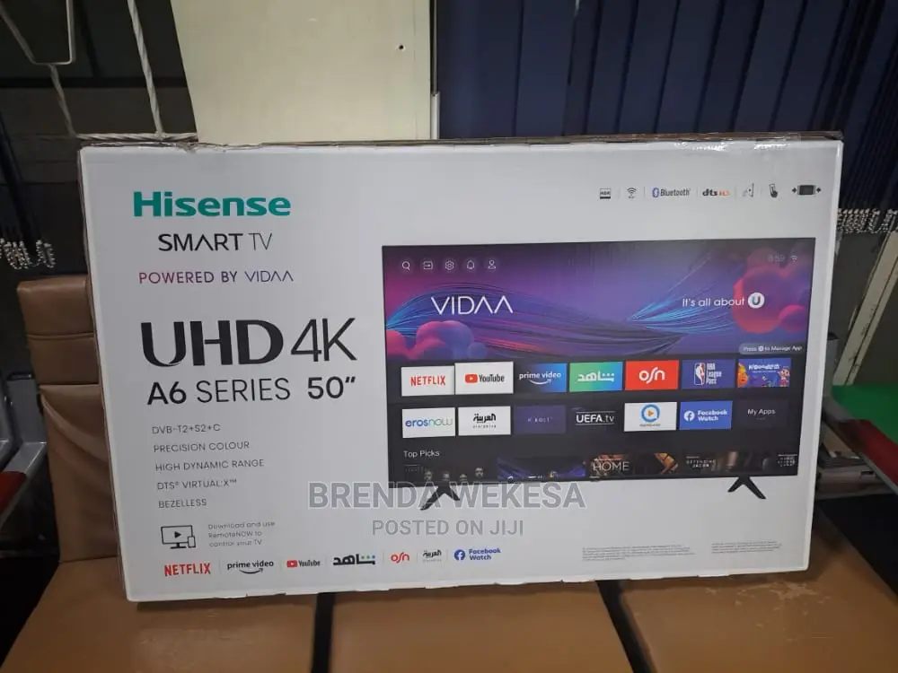 Hisense 50′′ Uhd Smart Tv 50a6
By
