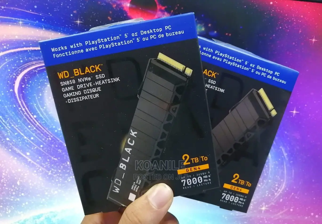 Wd Black 2tb Sn850 Nvme SSD Drive for Ps5 (Heatsink)