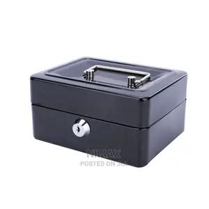 Generic 6" Inch Small Key Lock Petty Cash / Piggy Money Box