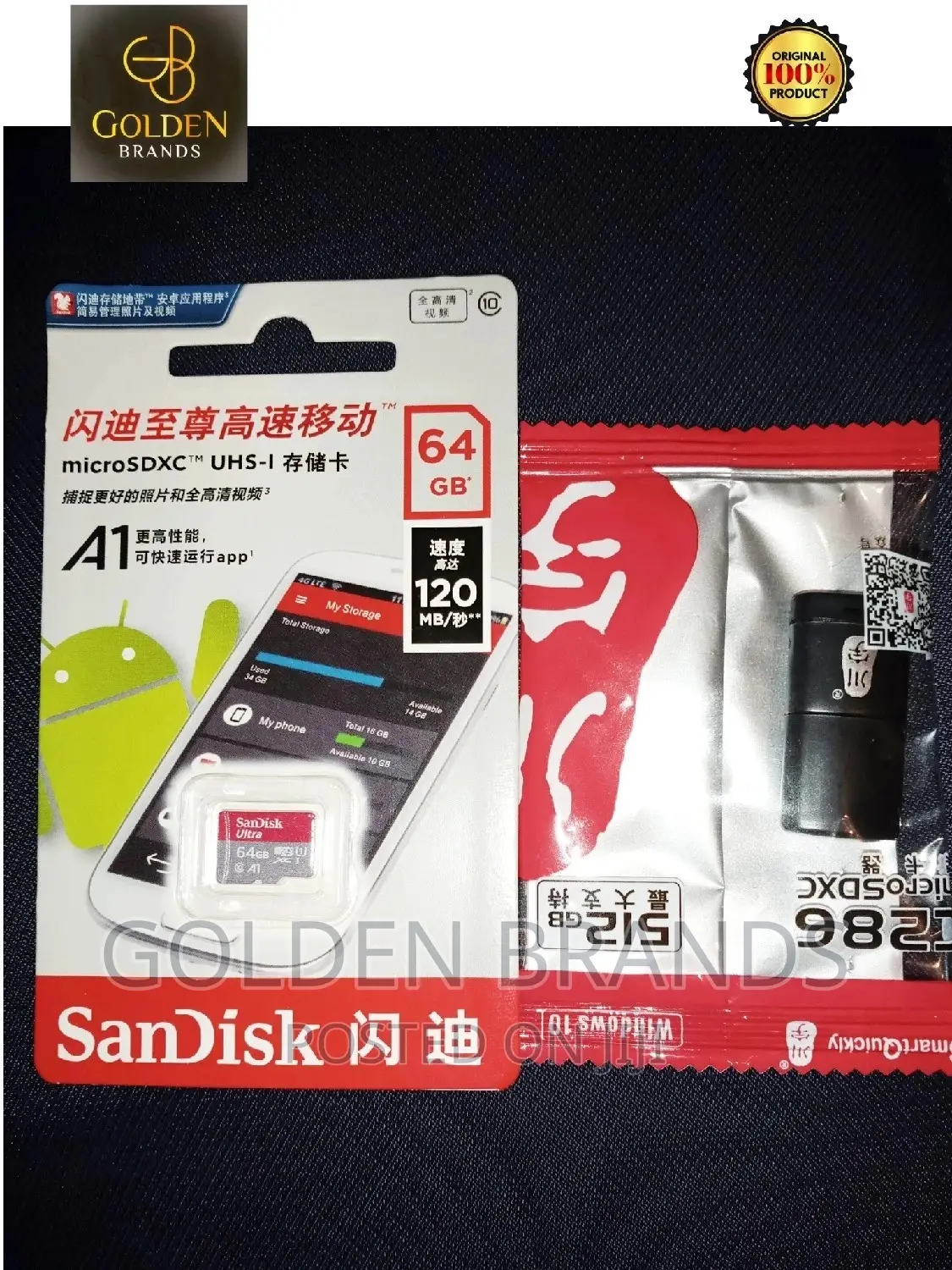 Sandisk Ultra Memory Card 64gb + Card Reader