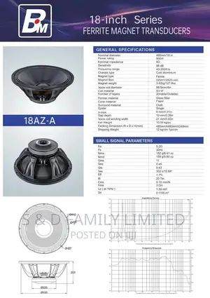 BM 18az-A Bass Speaker
