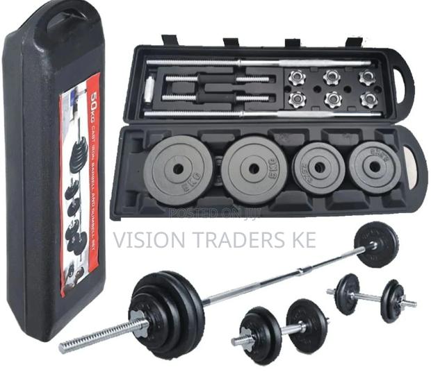 50kgs Barbell and Dumbbell Set