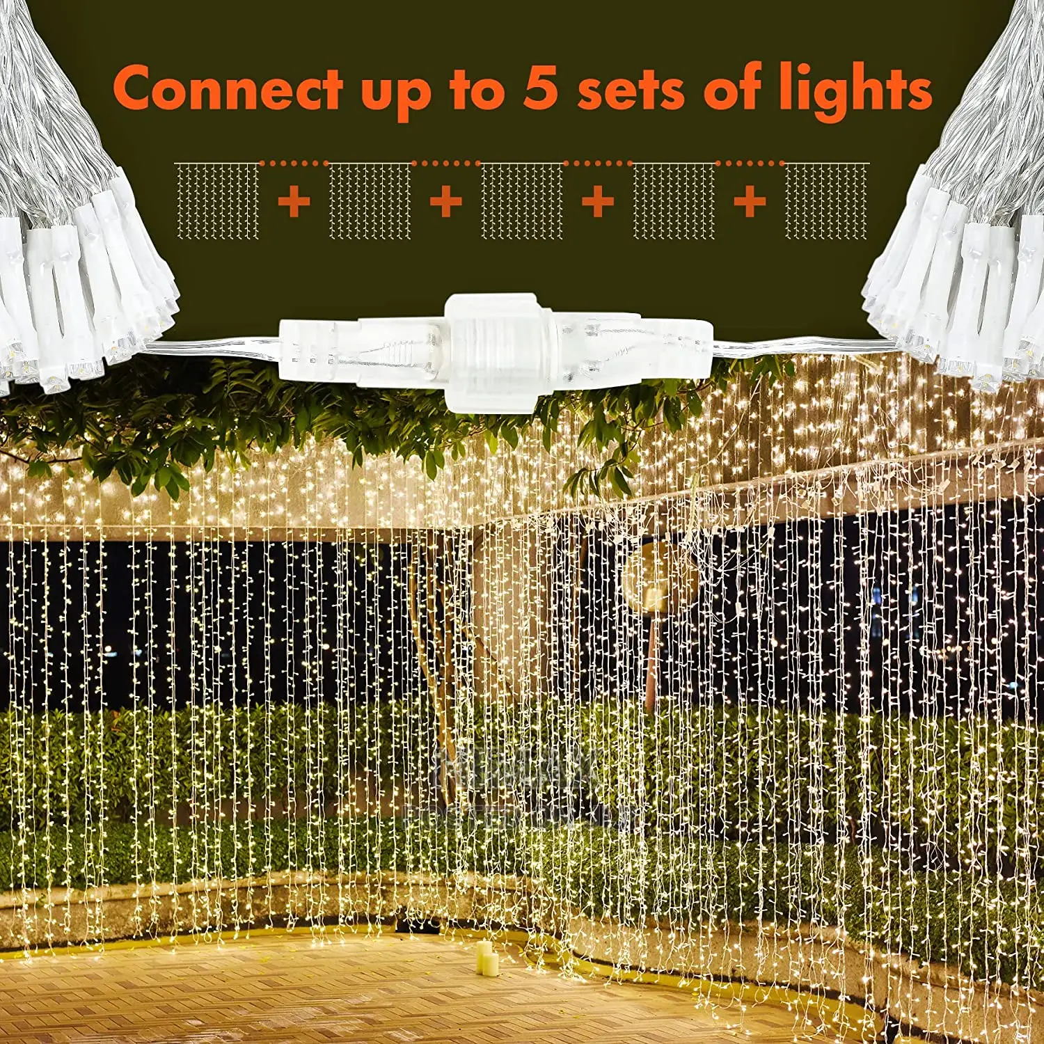 3M LED String Fairy Lights Indoor/Outdoor Garden Curtain Chr