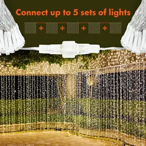 3M LED String Fairy Lights Indoor/Outdoor Garden Curtain Chr