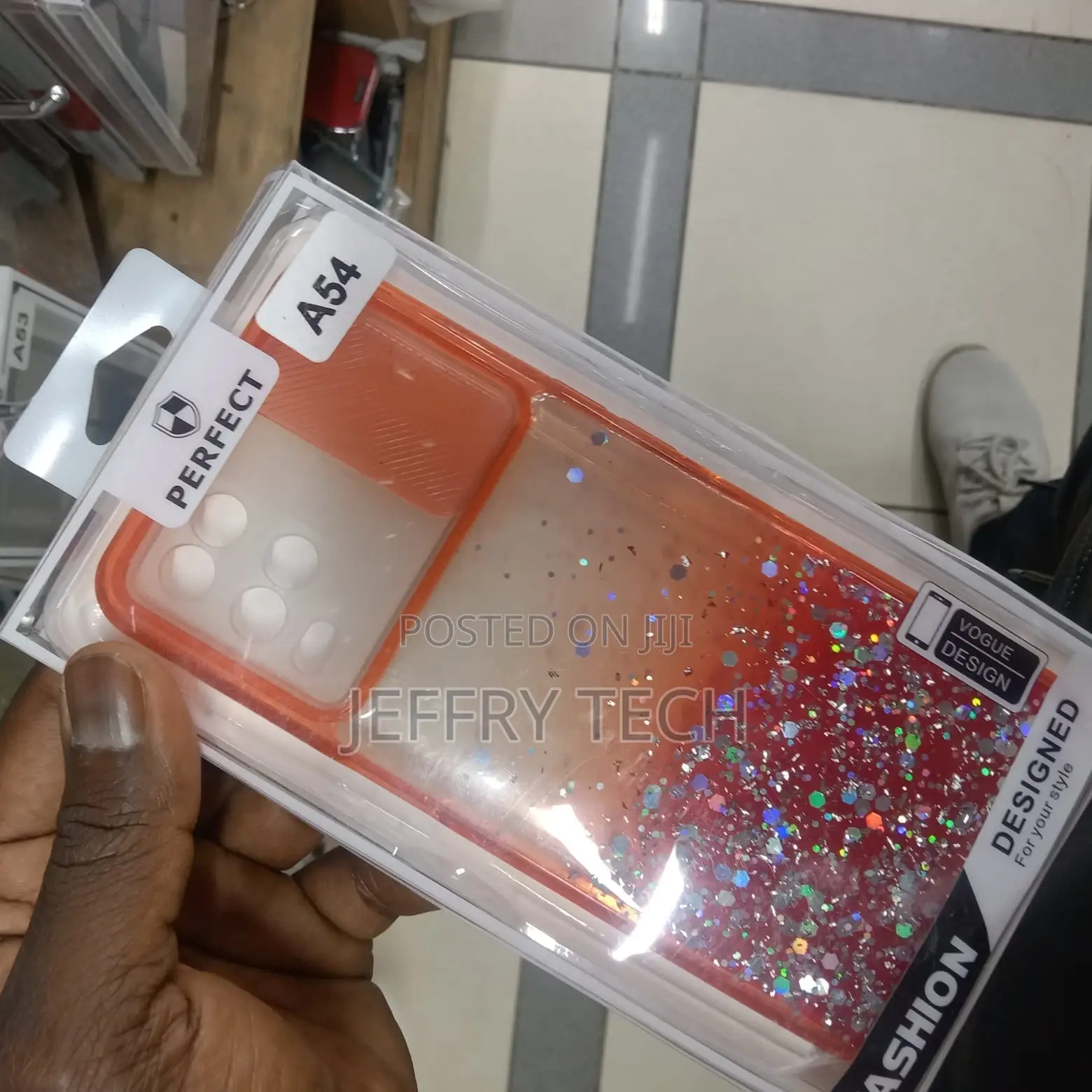 Glitter Camshield Case for Samsung Galaxy A54