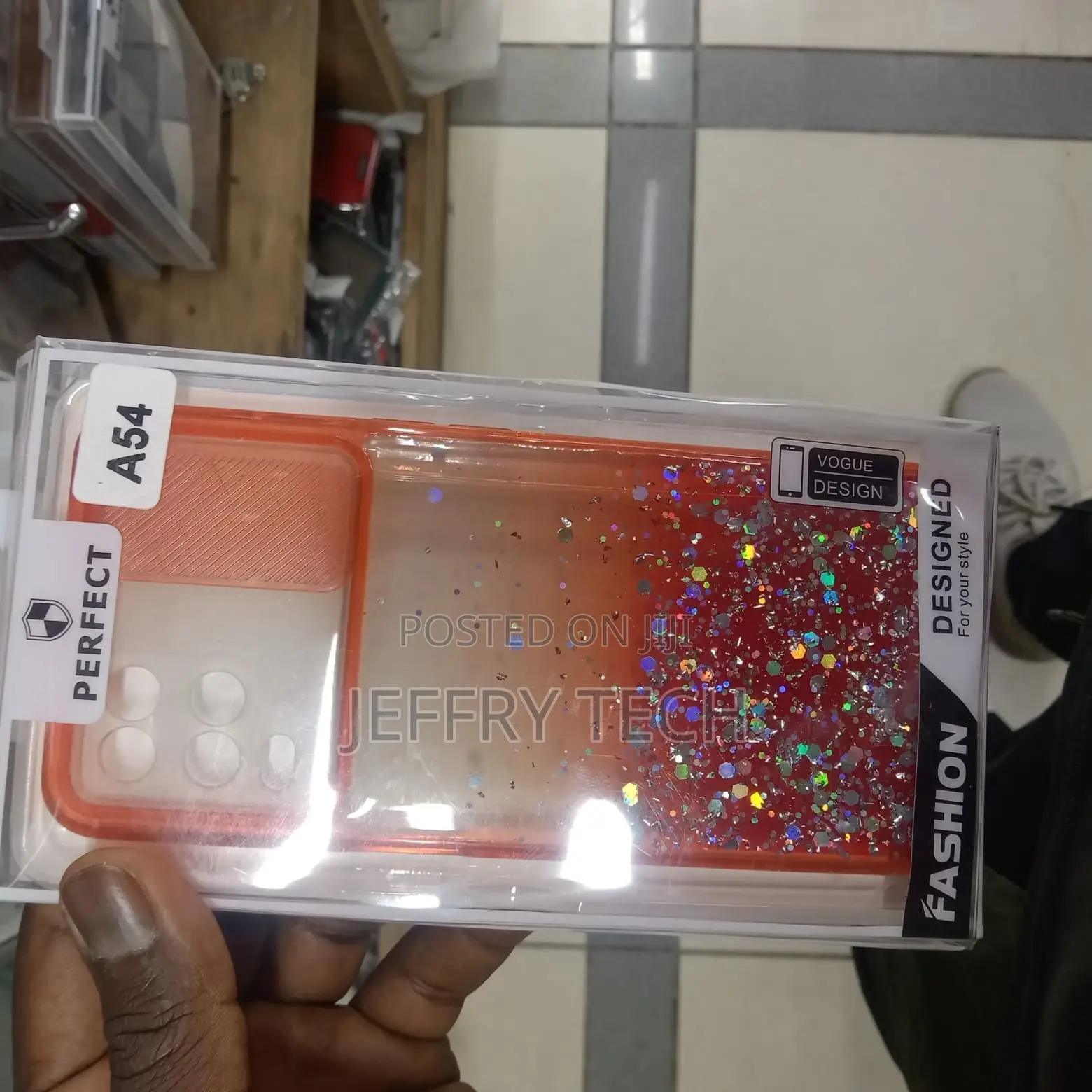 Glitter Camshield Case for Samsung Galaxy A54