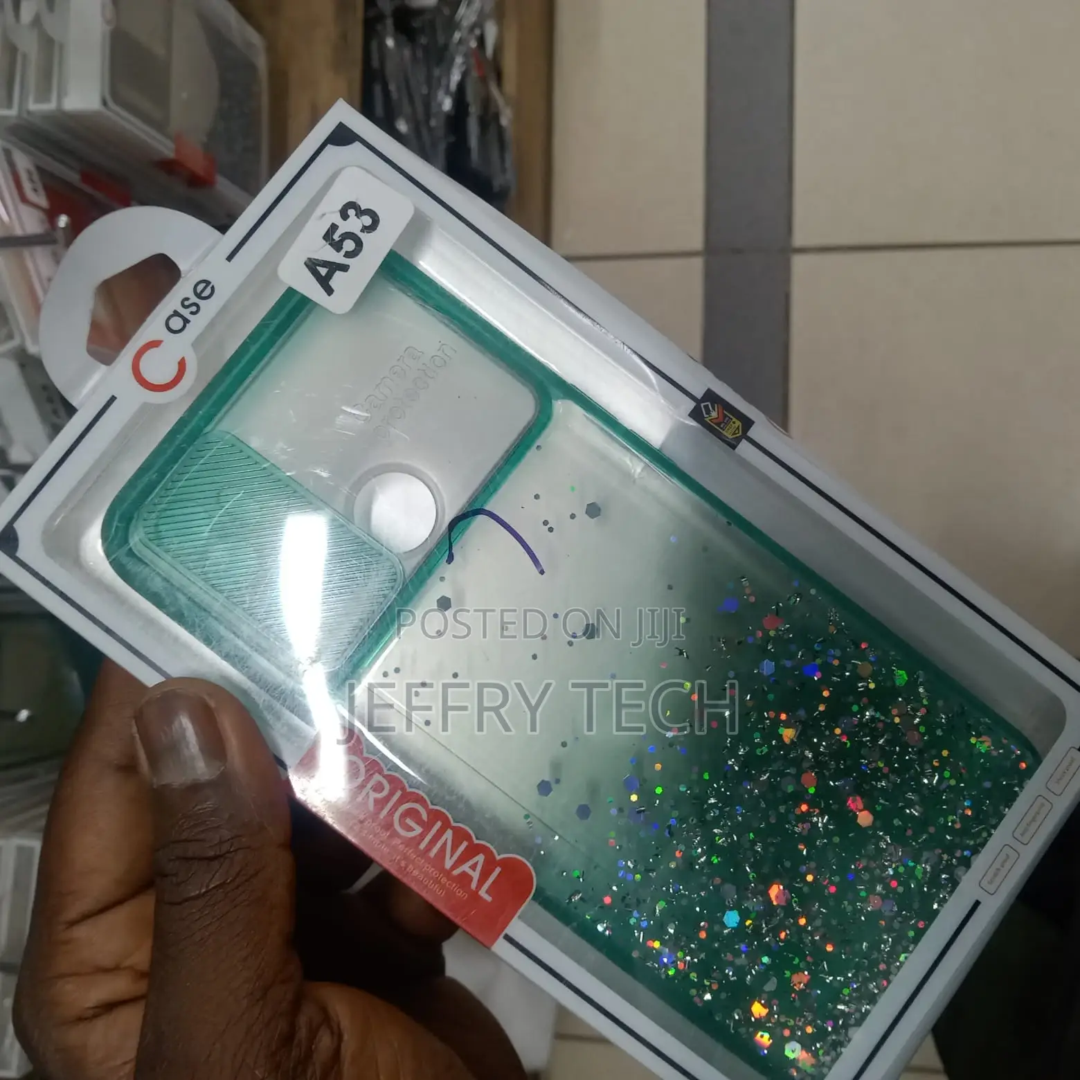 Glitter Camshield Case for Samsung a 53