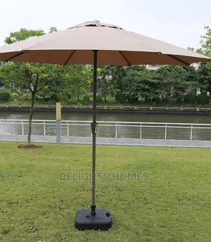 Folding Outdoor Umbrella With Iron Pipe