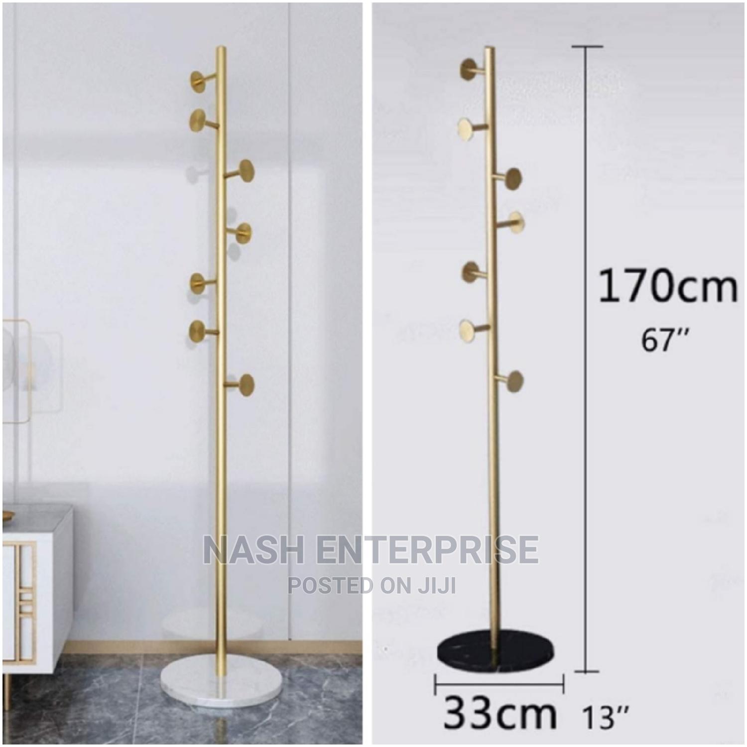 Metallic Handbag/Coat Hanger With Pure Marble Base in Nairobi Central