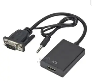 VGA Male to HDMI Output 1080P Hd+Audio TV AV HDTV Black M